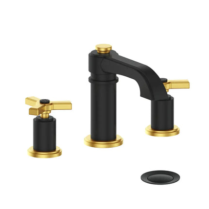 Vogt Zehn 8" C.C. Lavatory Faucet With Pop-Up Drain Bg/Mb BF.Z3.1301.BGB - Plumbing Market