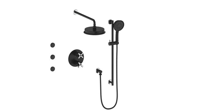 Vogt Zehn 3-Way Th Shower Kit With Body Jets Cc/Mb SET.Z4.320.810.CB - Plumbing Market