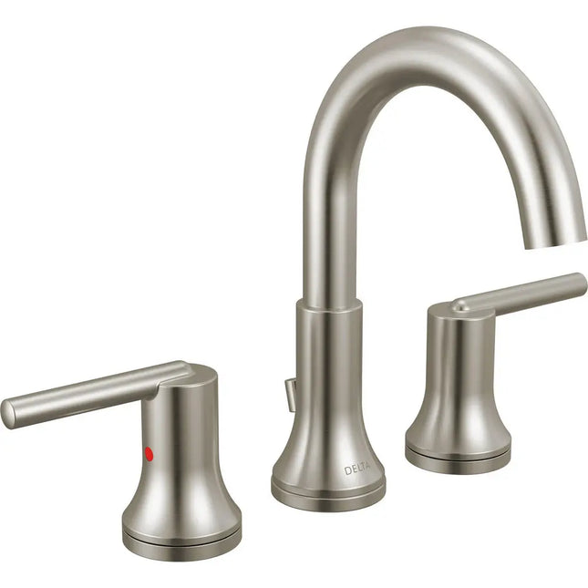 Delta Widespread Bath Faucet W/ Metal Pop-Up 3559-SSMPU-DST - Plumbing Market