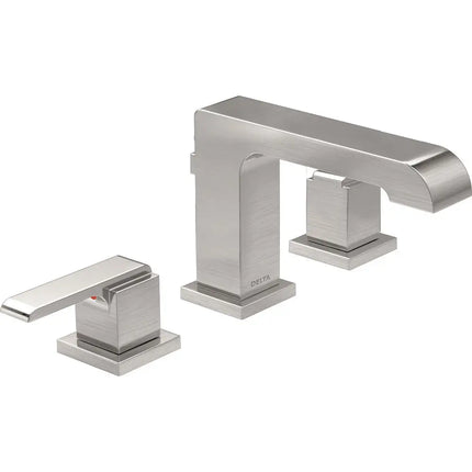 Delta Widespread Bath Faucet W/ Metal Pop-Up 3567-SSMPU-DST - Plumbing Market