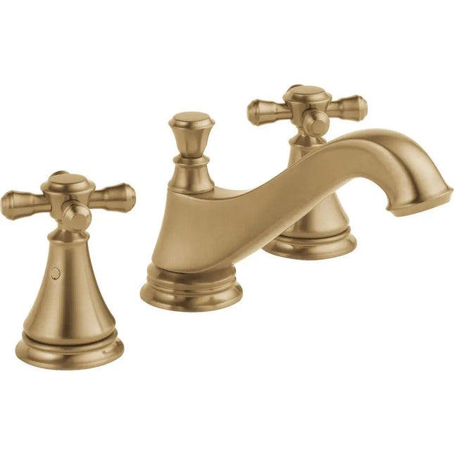 Delta 2H Wide Spread Lav - Low Arc Tub Spout W/ Metal Pop-Up 3595LF-CZMPU-LHP - Plumbing Market