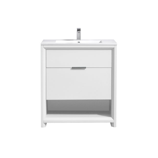 Kube Bath Nudo 32″ Modern Bathroom Vanity in High Gloss White Finish Kube Bath