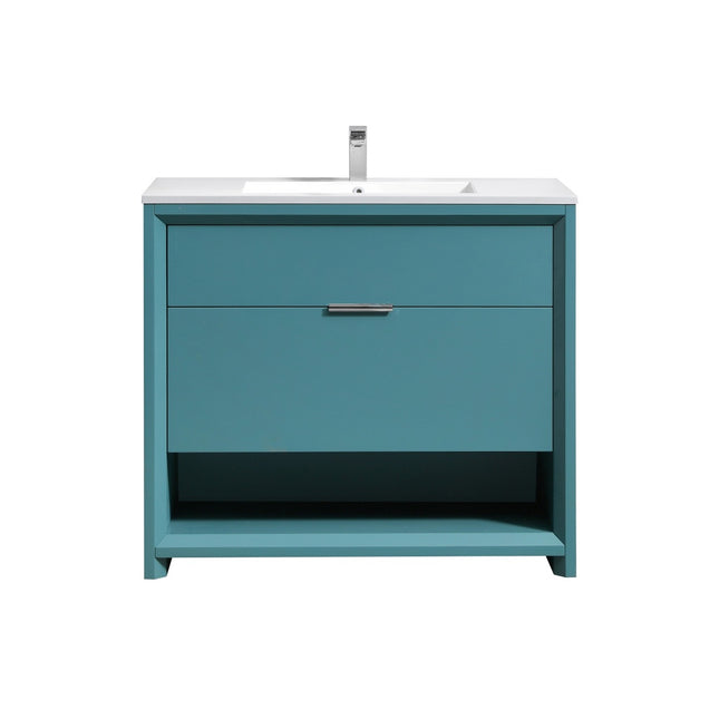 Kube Bath Nudo 36″ Modern Bathroom Vanity in Teal Green Finish Kube Bath