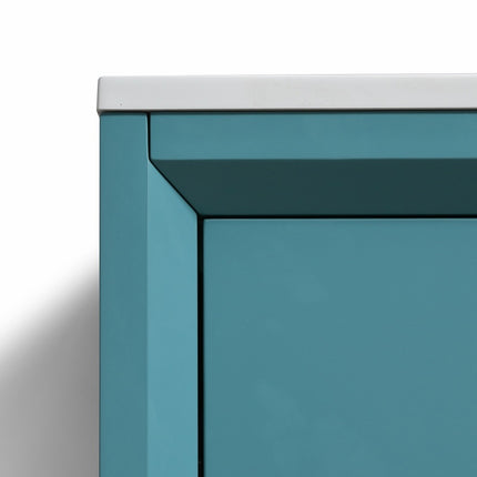 Kube Bath Nudo 32″ Modern Bathroom Vanity in Teal Green Finish Kube Bath