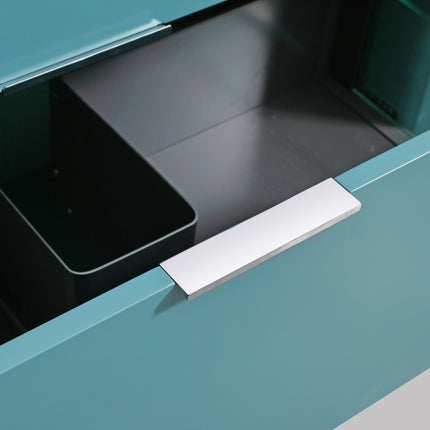 Kube Bath Nudo 48″ Double Sink Modern Bathroom Vanity in Teal Green Finish Kube Bath