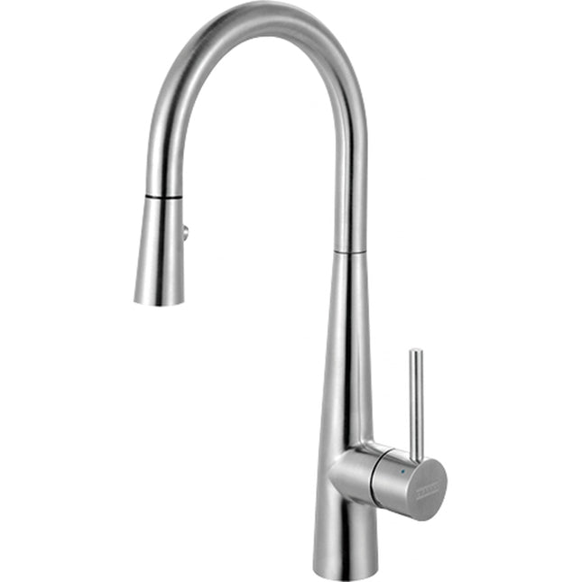 Franke Stainless Steel 16.7-in Single Handle Pull-Down Kitchen Prep Faucet Franke