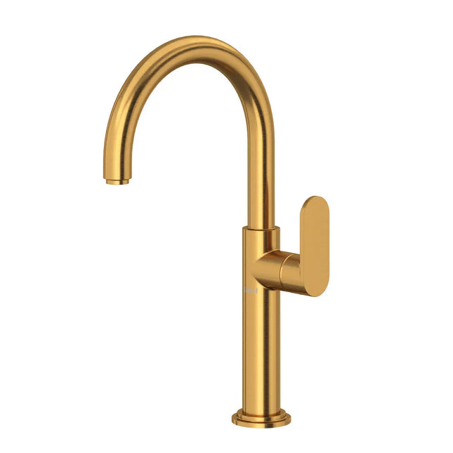 Riobel Arca Single Handle Bathroom Faucet Brushed Gold AAL01BG - Plumbing Market