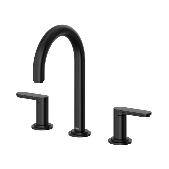 Riobel Arca Widespread Bathroom Faucet Black AARD08BK - Plumbing Market