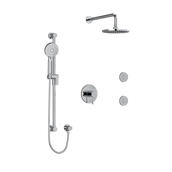 Riobel Edge Thermostatic Shower Faucet With Body Jets - Plumbing Market