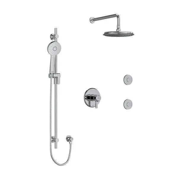 Riobel Momenti Thermostatic 3-Way Shower System With 2 Body Jets - Plumbing Market