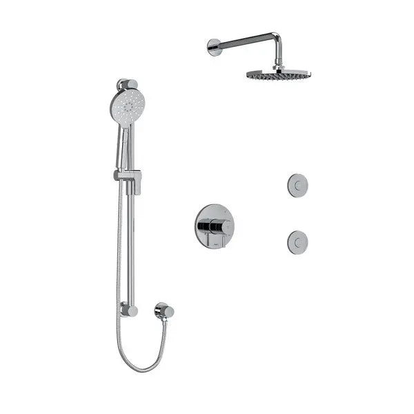 Riobel Riu Thermostatic 3-Way Shower Faucet With Body Jets - Plumbing Market