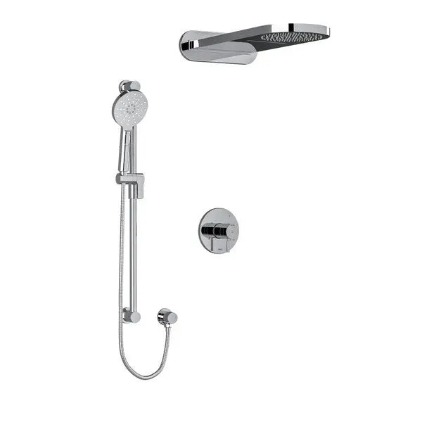 Riobel Riu Thermostatic 3-Way Shower Faucet With Cascade Shower Head - Plumbing Market