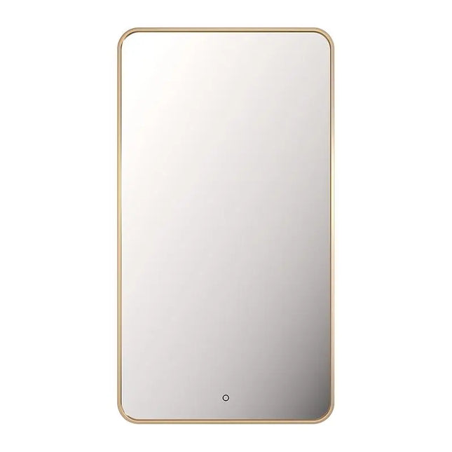 Rubi Miro Led Mirror 490X890Mm Back Light Rect. Gold RMI4889RBOR - Plumbing Market