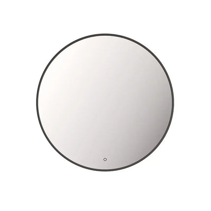 Rubi Miro Led Mirror 660X660Mm Backlight Round Black RMI66BBK - Plumbing Market