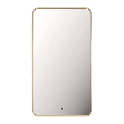 Rubi Miro Led Mirror Antifog 490X890Mm  Backlight Rect Gold RMI4889RBAOR - Plumbing Market