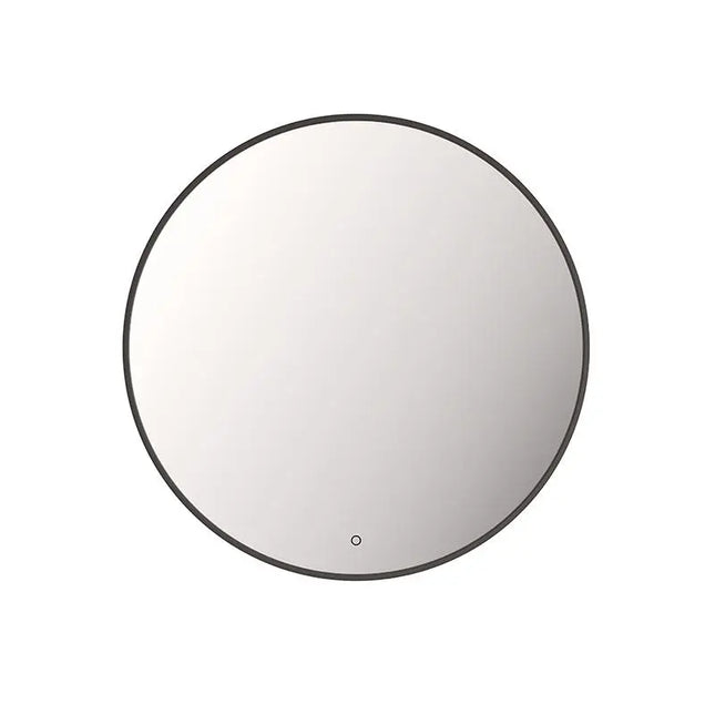 Rubi Miro Led Mirror Antifog 660X660Mm Backlight Round Black RMI66BABK - Plumbing Market