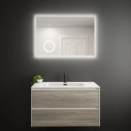 Rubi Miro Led Mirror Antifog 900X600Mm Backlight Magnif. Mirror 3X RMI9060BAM - Plumbing Market