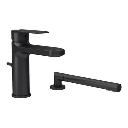 Rubi Myrto 2 Pcs D-Mounted Bath Faucet Matte Black RMY22DBK - Plumbing Market