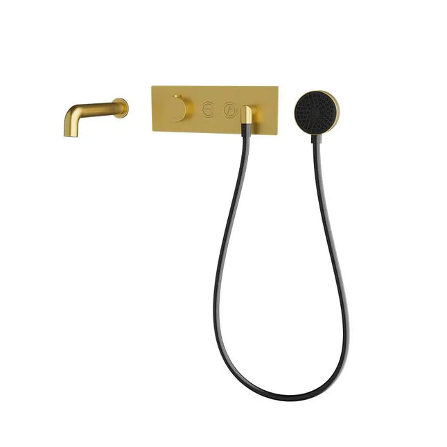 Rubi On W-Mounted Bath Faucet Brushed Gold RON32OR - Plumbing Market