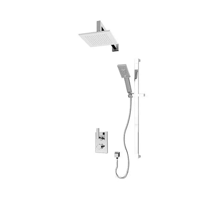 Rubi Quatro Thermostatic Shower Faucet System With Diverter - Plumbing Market