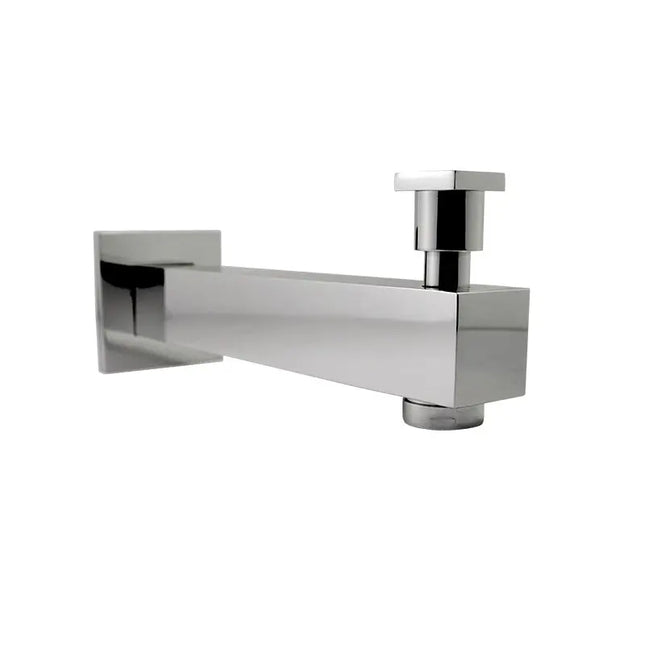 Rubi Square S-On Bathtub Spout 190Mm With Div. Chrome RQT190DCC - Plumbing Market