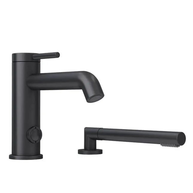 Rubi Vertigo 2 Pcs Bathtub Faucet Black RVT22DBK - Plumbing Market