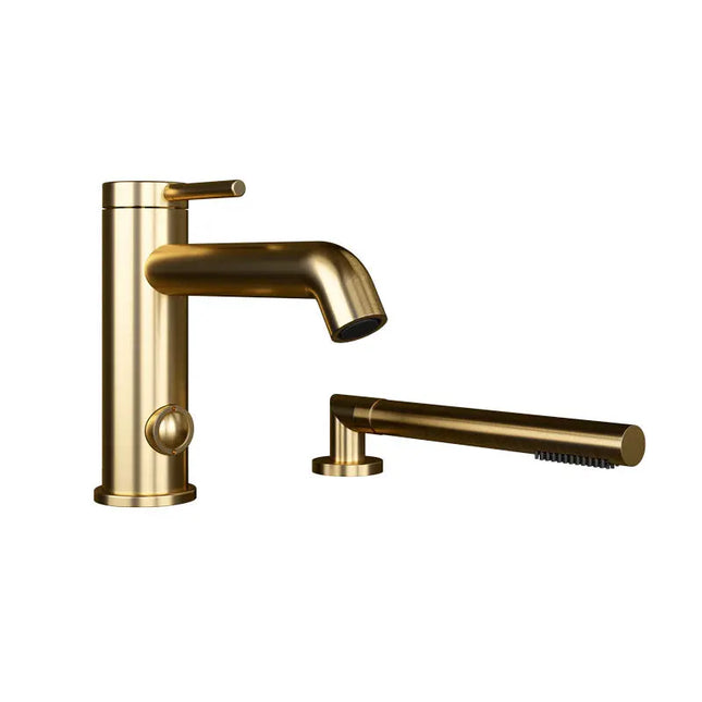 Rubi Vertigo 2 Pcs Bathtub Faucet Gold RVT22DOR - Plumbing Market