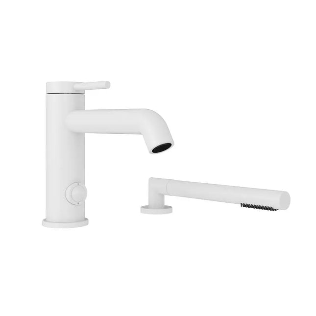 Rubi Vertigo 2 Pcs Bathtub Faucet Matte White RVT22DWH - Plumbing Market