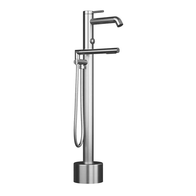 Rubi Vertigo Freestanding Bathtub Faucet Stainless Steel RVT21XDIX - Plumbing Market