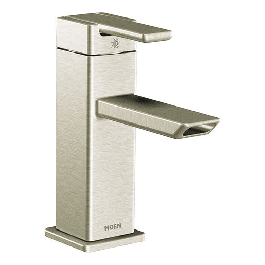 Moen 90 Degree Brushed Nickel One-Handle Low Arc Bathroom Faucet  S6700BN - Plumbing Market