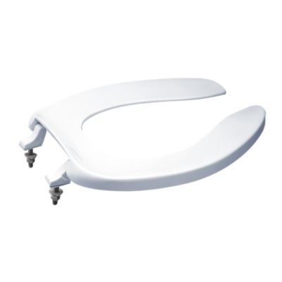 Toto Commercial Elongated Toilet Seat Without Lid and Front Open - Plumbing Market