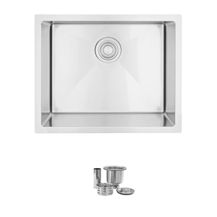 STYLISH 22 x 18 inch Single Bowl Undermount and Drop-in Stainless Steel Laundry Sink S-320T - Plumbing Market