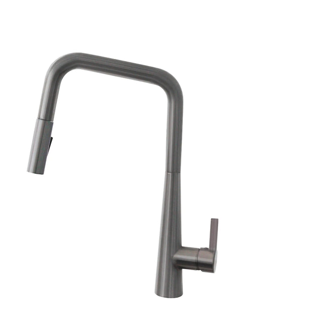 STYLISH Kitchen Sink Faucet Single Handle Pull Down Dual Mode Lead Free Gun Metal K-143P - Plumbing Market