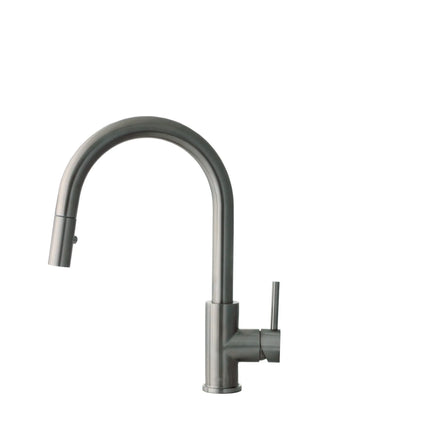 STYLISH Kitchen Sink Faucet Single Handle Pull Down Dual Mode Stainless Steel GunMetal Finish K-131P - Plumbing Market