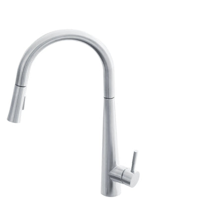 STYLISH Kitchen Sink Faucet Single Handle Pull Down Dual Mode Stainless Steel Polished Chrome Finish K-135C - Plumbing Market