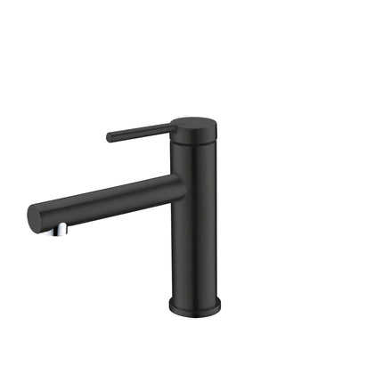 STYLISH Single Handle Basin Bathroom Faucet in Matte Black Finish B-108N - Plumbing Market