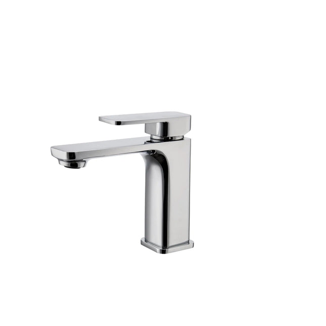 STYLISH Single Handle Bathroom Faucet for Single Hole Brass Basin Mixer Tap, Polished Chrome Finish  B-102C - Plumbing Market