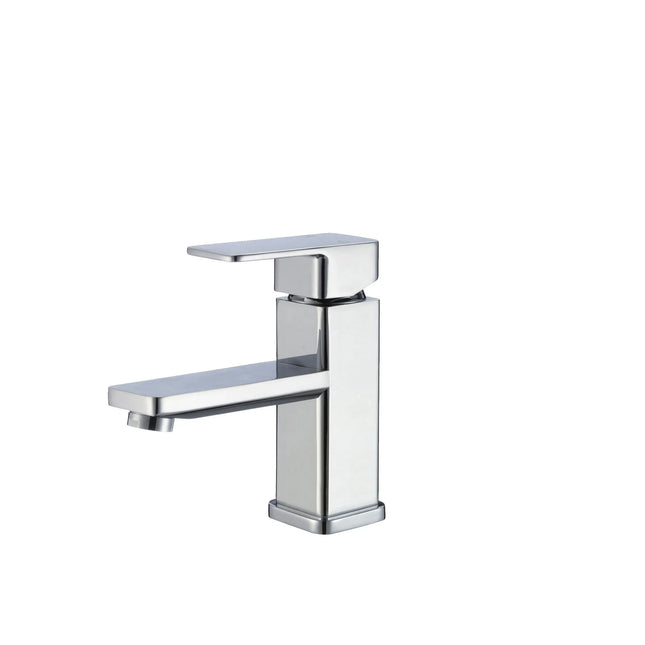 STYLISH Single Handle Bathroom Faucet for Single Hole Brass Basin Mixer Tap, Polished Chrome Finish  B-103C - Plumbing Market