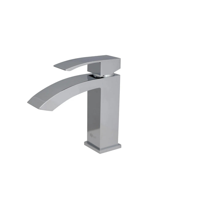 STYLISH Single Handle Bathroom Faucet for Single Hole Brass Basin Mixer Tap, Polished Chrome Finish B-109C - Plumbing Market