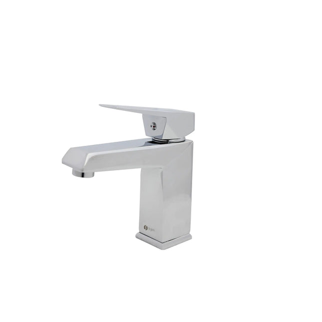 STYLISH Single Handle Bathroom Faucet for Single Hole Brass Basin Mixer Tap, Polished Chrome Finish B-120C - Plumbing Market