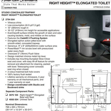 Studio Concealed Toilet 