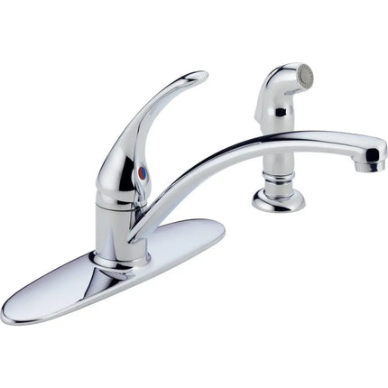 Delta 1H Kitchen Deck Faucet W/Sprayer B4410LF-30 - Plumbing Market