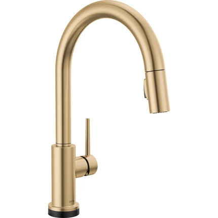 Delta Trinsic Pull-Down Kitchen Faucet W/T2O 9159T-CZ-DST - Plumbing Market