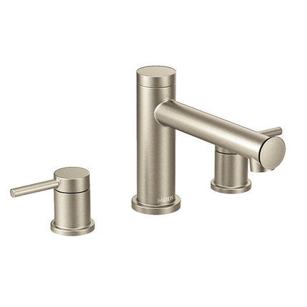 Moen Align Brushed Nickel Two-Handle Non-Diverter Roman Tub Faucet  T393BN - Plumbing Market