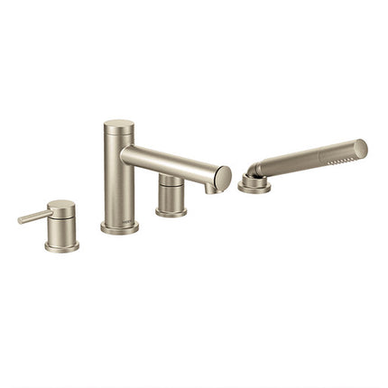 Moen Align Brushed Nickel Two-Handle Diverter Roman Tub Faucet Including Handheld Shower  T394BN - Plumbing Market