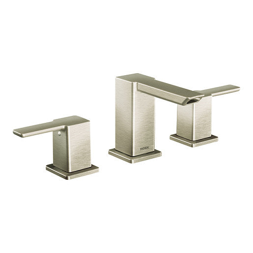 Moen 90 Degree Brushed Nickel Two-Handle Low Arc Bathroom Faucet  TS6720BN - Plumbing Market