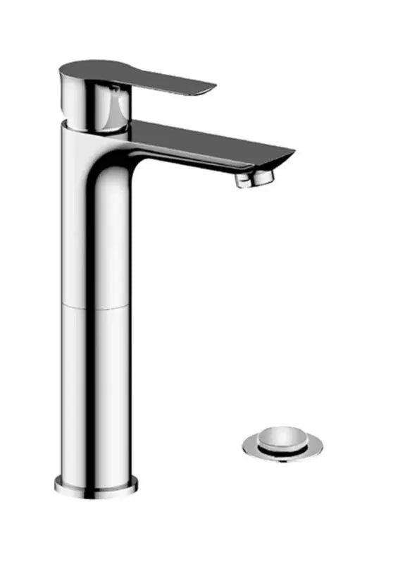 Tenzo Galia GA12H-P Single Hole Tall Vessel Bathroom Faucet With Drain - Plumbing Market