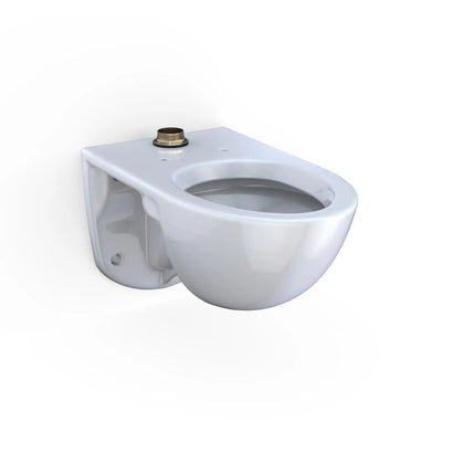 Toto Commercial Tornado Flush Wall Mounted Elongated Toilet Cotton WHT - Plumbing Market