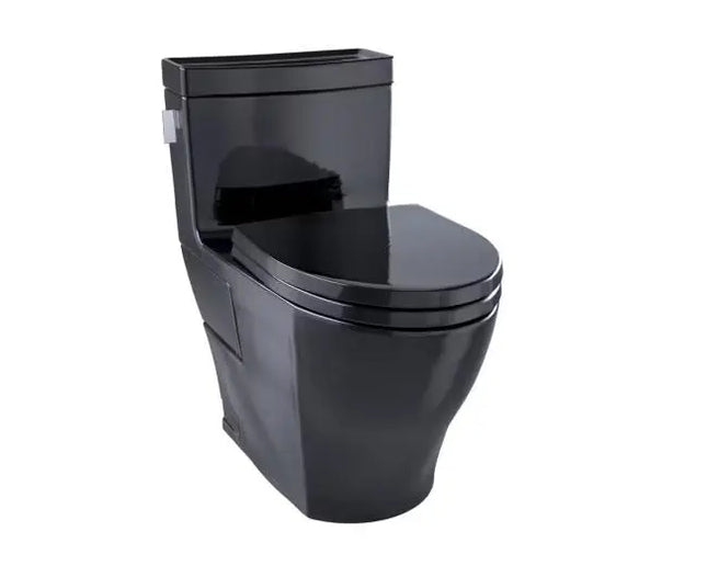 Toto Legato One Piece Elongated 1.28gpf Toilet In Ebony - Plumbing Market