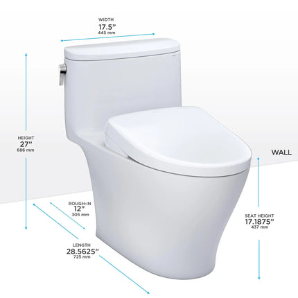 Toto Nexus Washlet S7A One Piece Toilet 1.0 GPF With Auto Flush - Plumbing Market